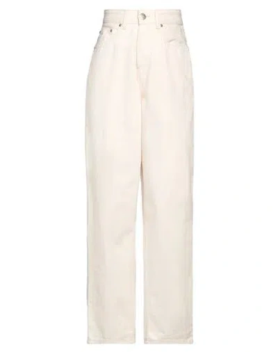 Carhartt Woman Jeans Ivory Size 25 Cotton In Neutral