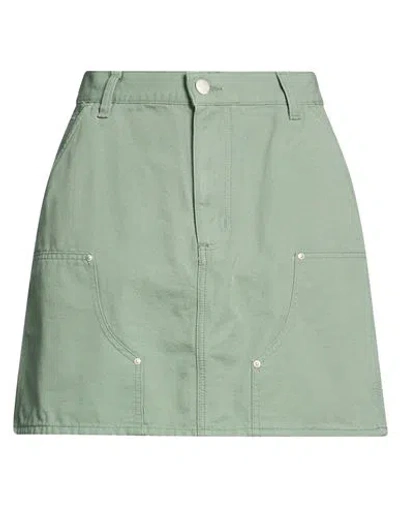 Carhartt Woman Mini Skirt Military Green Size Xs Cotton