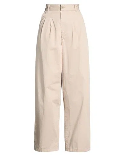 Carhartt Woman Pants Beige Size 26 Cotton In Pink