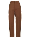 Carhartt Woman Pants Brown Size 28 Cotton In Brown