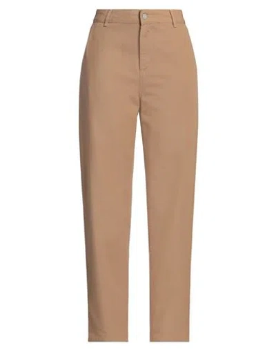 Carhartt Woman Pants Camel Size 27 Cotton In Beige