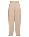 Carhartt Woman Pants Sand Size 27 Organic Cotton In Beige