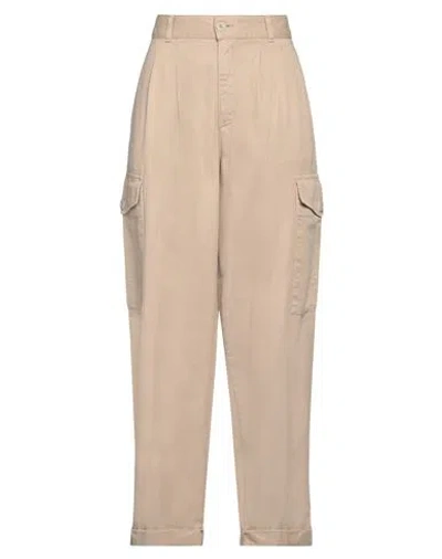 Carhartt Woman Pants Sand Size 27 Organic Cotton In Beige