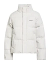 Carhartt Woman Puffer Off White Size L Polyester In Neutral