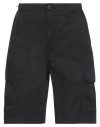 Carhartt Woman Shorts & Bermuda Shorts Black Size 24 Cotton