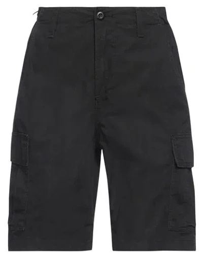 Carhartt Woman Shorts & Bermuda Shorts Black Size 24 Cotton