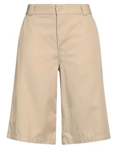 Carhartt Woman Shorts & Bermuda Shorts Sand Size 31 Cotton, Polyester In Beige