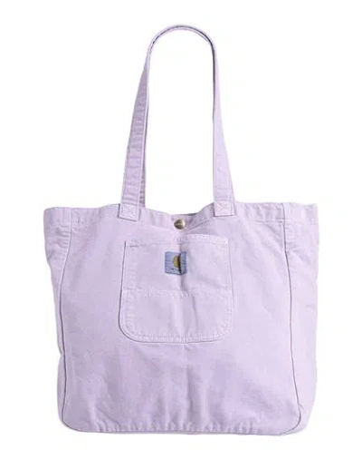 Carhartt Woman Shoulder Bag Lilac Size - Organic Cotton In Purple