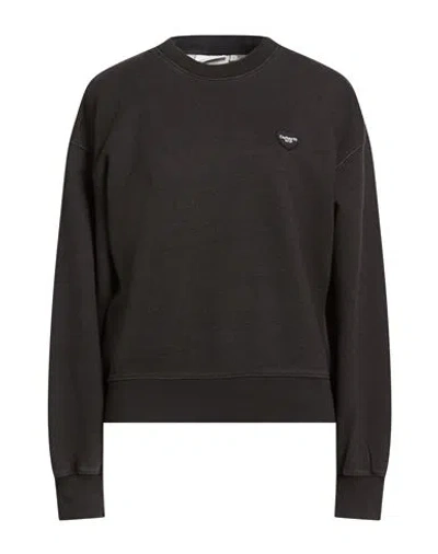 Carhartt Woman Sweatshirt Black Size S Cotton