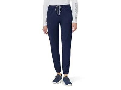 Carhartt Women's Cargo Jogger Scrub Pant Women's Clothing Navy: Lg One Size In Blue