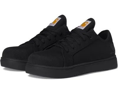 Carhartt Women's  Detroit Sneakers Black Canvas Round Toe Work Shoes Hawk872