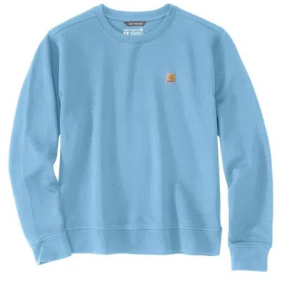 Carhartt Women's  Tencel Fiber Series Sweatshirt Blue French Terry Jax343