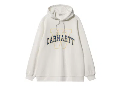 Pre-owned Carhartt Women's  Wip W' Hooded Grand Locker Sweat In Wax In Brown