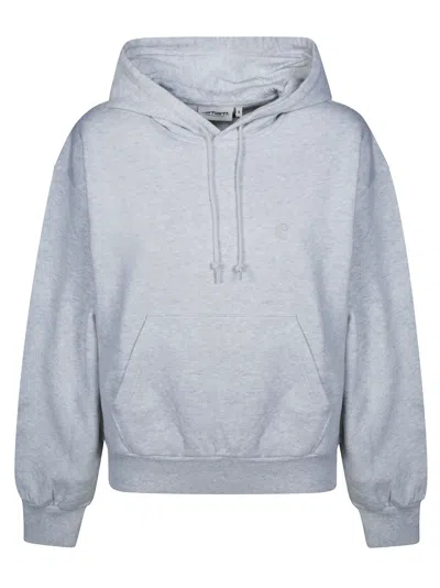 Carhartt Women's Hooded Casey Cotton Sweatshirt In Gray