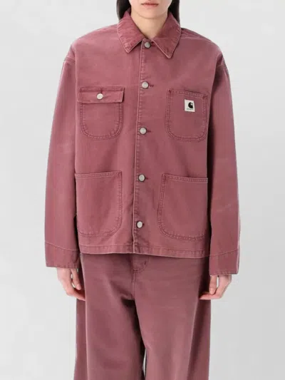 Carhartt Women Michigan Canvas Coat Chest Pockets In Pink