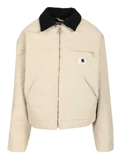 Carhartt Women's Og Detroit Jacket Jackets Grey In Neutral