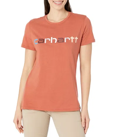 Carhartt Women's Relaxed Fit Lightweight Short Sleeve Tee In Orange