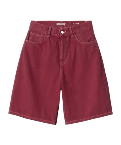 Carhartt Brandon Loose Fit Denim Shorts In Red