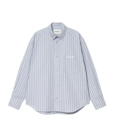 Carhartt Womens Grimsby Stripe Shirt In White