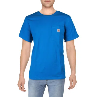 Carhartt Womens Logo Cotton T-shirt In Blue