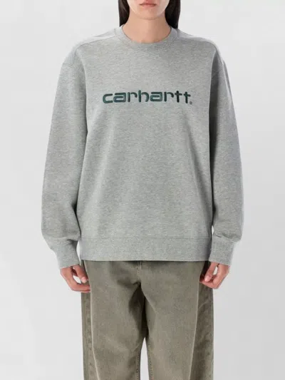 Carhartt Womens Logo Crew Neck Cotton Sweatshirt