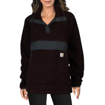 Carhartt Womens Logo Sherpa 3/4 Zip Pullover