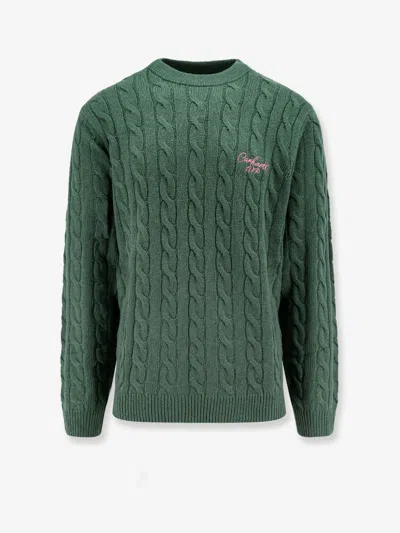 Carhartt Wool Blend Braided Sweater In Green