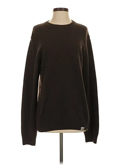 Pre-owned Carhartt Wool Pullover Sweater In Brown