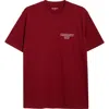 Carhartt Work In Progress Alumni Cotton Graphic T-shirt In Red