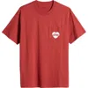 Carhartt Work In Progress Amour Pocket Jersey Graphic T-shirt In Red