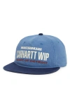 Carhartt Work In Progress Arcan Cotton Canvas Adjustable Baseball Cap In Blue