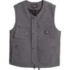 Carhartt Work In Progress Balto Water Repellent Cargo Vest In Graphite