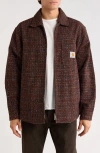Carhartt Work In Progress Bellamy Shirt Jacket In Brown