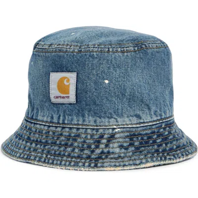 Carhartt Work In Progress Belmar Cotton Denim Bucket Hat In Blue