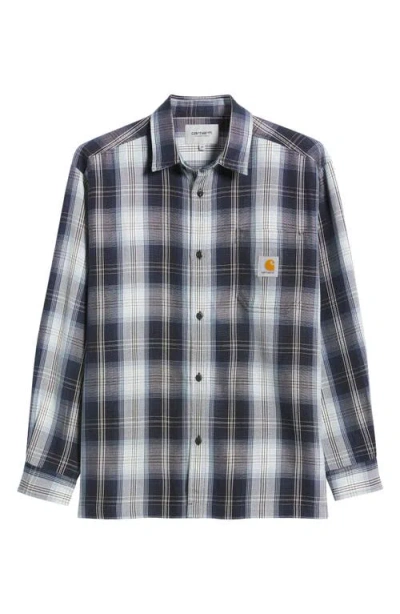 Carhartt Work In Progress Blanton Loose Fit Plaid Button-up Shirt In Multi