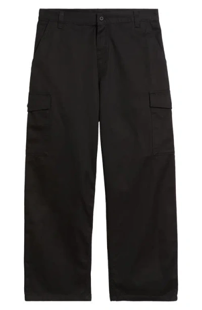 Carhartt Work In Progress Brady Cotton Twill Cargo Pants In Black
