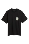 Carhartt Work In Progress Cafe Graphic T-shirt In Black