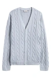 Carhartt Work In Progress Carter Cable Cotton Cardigan In Blue