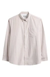 Carhartt Work In Progress Cassel Cotton Oxford Button-down Shirt In Neutral