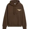 Carhartt Charm Link Drawstring Hoodie In Liberica/gold Stone Washed