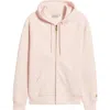 Carhartt Work In Progress Chase Cotton Blend Zip-up Hoodie In Air Pink/gold