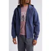 Carhartt Work In Progress Chase Cotton Blend Zip-up Hoodie In Blue/gold