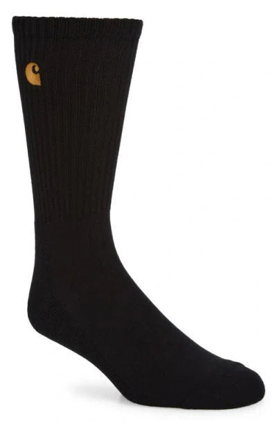 Carhartt Work In Progress Chase Crew Socks In Black