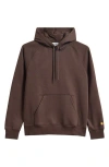 Carhartt Work In Progress Chase Fleece Hoodie In Brown