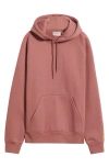 Carhartt Work In Progress Chase Fleece Hoodie In Dusky Pink/gold
