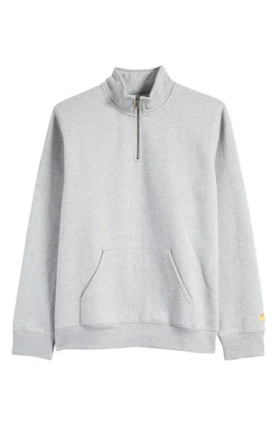 Carhartt Wip Half Zipper Sweatshirt In Gray