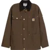 Carhartt Work In Progress Clapton Water Repellent Nylon Jacket In Liberica/black