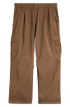 Carhartt Work In Progress Cole Organic Cotton Twill Cargo Pants In Chocolate Garment Dyed