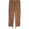 Carhartt Work In Progress Cotton Ripstop Cargo Pants In Chocolate Rinsed