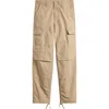 Carhartt Work In Progress Cotton Ripstop Cargo Pants In Leather Rinsed
